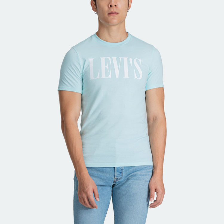 Men's Levis Series Round Neck Short Sleeve Light Blue 67983-0007