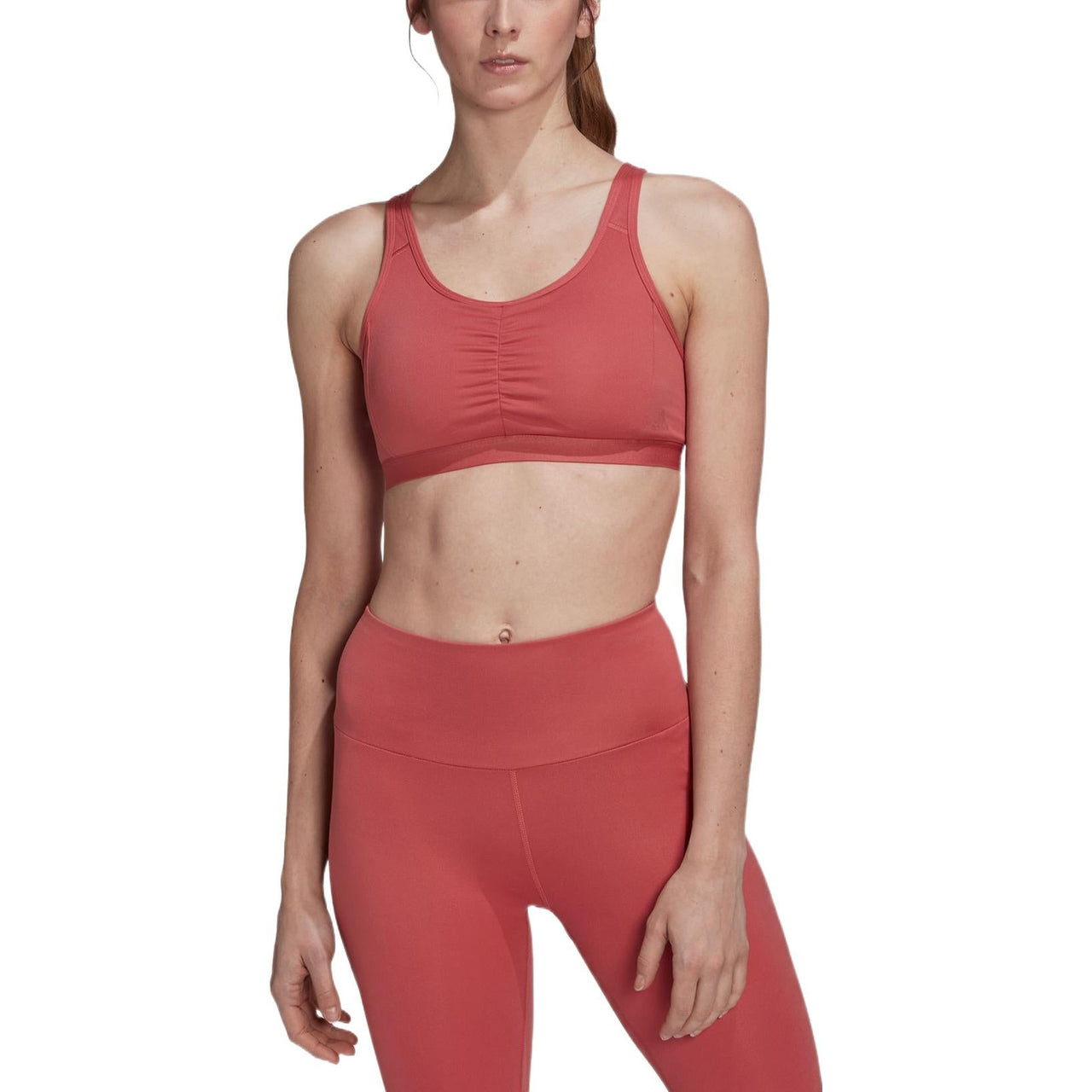 (WMNS) adidas Coreessentials Medium-Support Bra 'Red' HL8569
