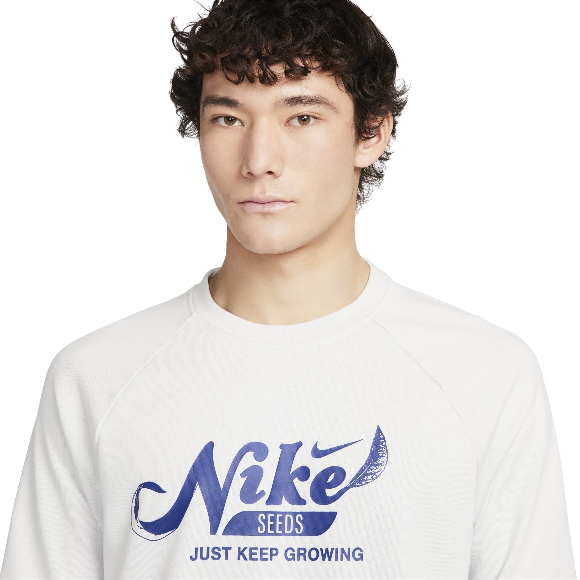 Nike Dri-FIT Fleece Fitness Crewneck Sweatshirt Asia Sizing 'Photon Dust Blue' FN3290-025