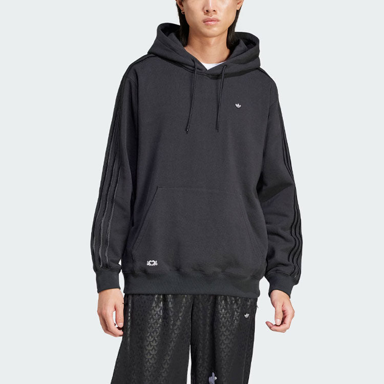 adidas originals x Mickey Mouse Appliqu Cotton Hoodie Asia Sizing 'Black' IY2274