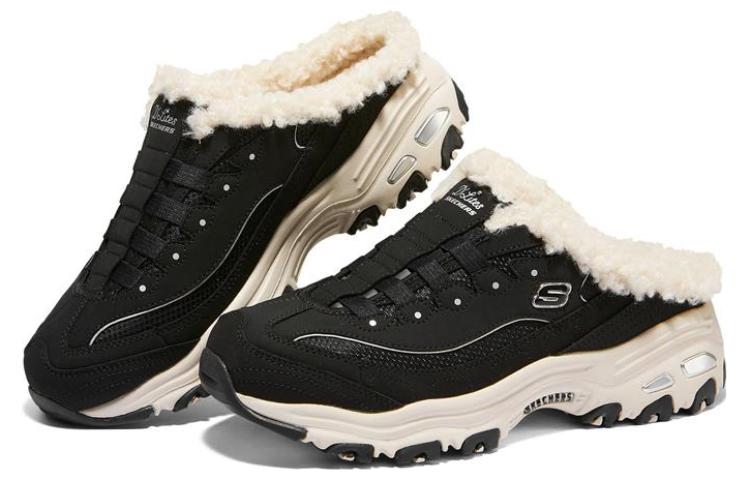 (WMNS) Skechers D'Lites 1.0 'Black' 149783-BLK