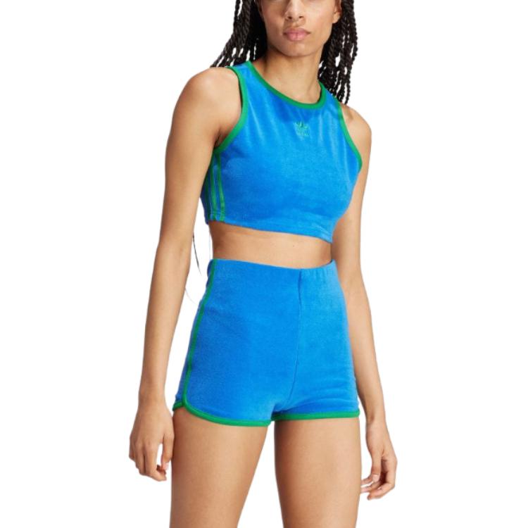 (WMNS) adidas Originals Cropped Tank (Asia Sizing) 'Blue Green' JH0620