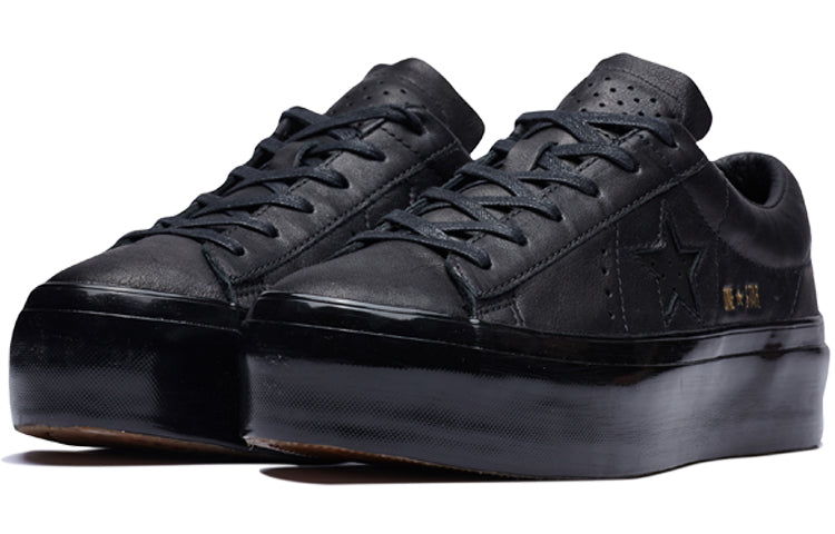(WMNS) Converse One Star Platform Ox 'Black' 559898C