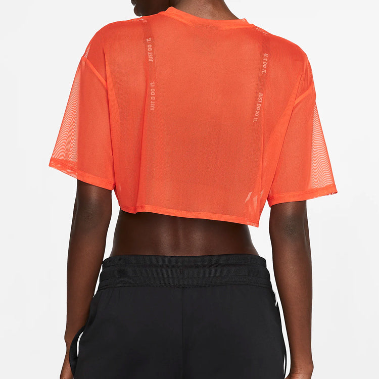 (WMNS) Nike Sportswear Sports Round Neck Short Sleeve Orange CJ2702-891