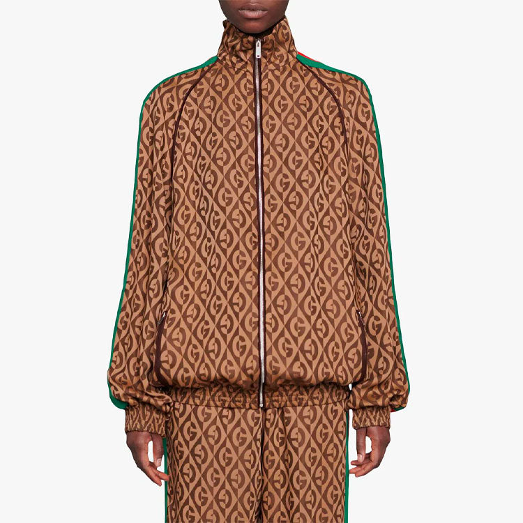 (WMNS) Gucci G Rhombus Jacket 'Brown' 596002-XJBUT-2100