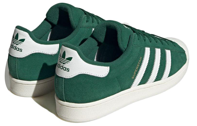 adidas Originals Superstar Shoes 'Dark Green White Gold Metallic' IE4605