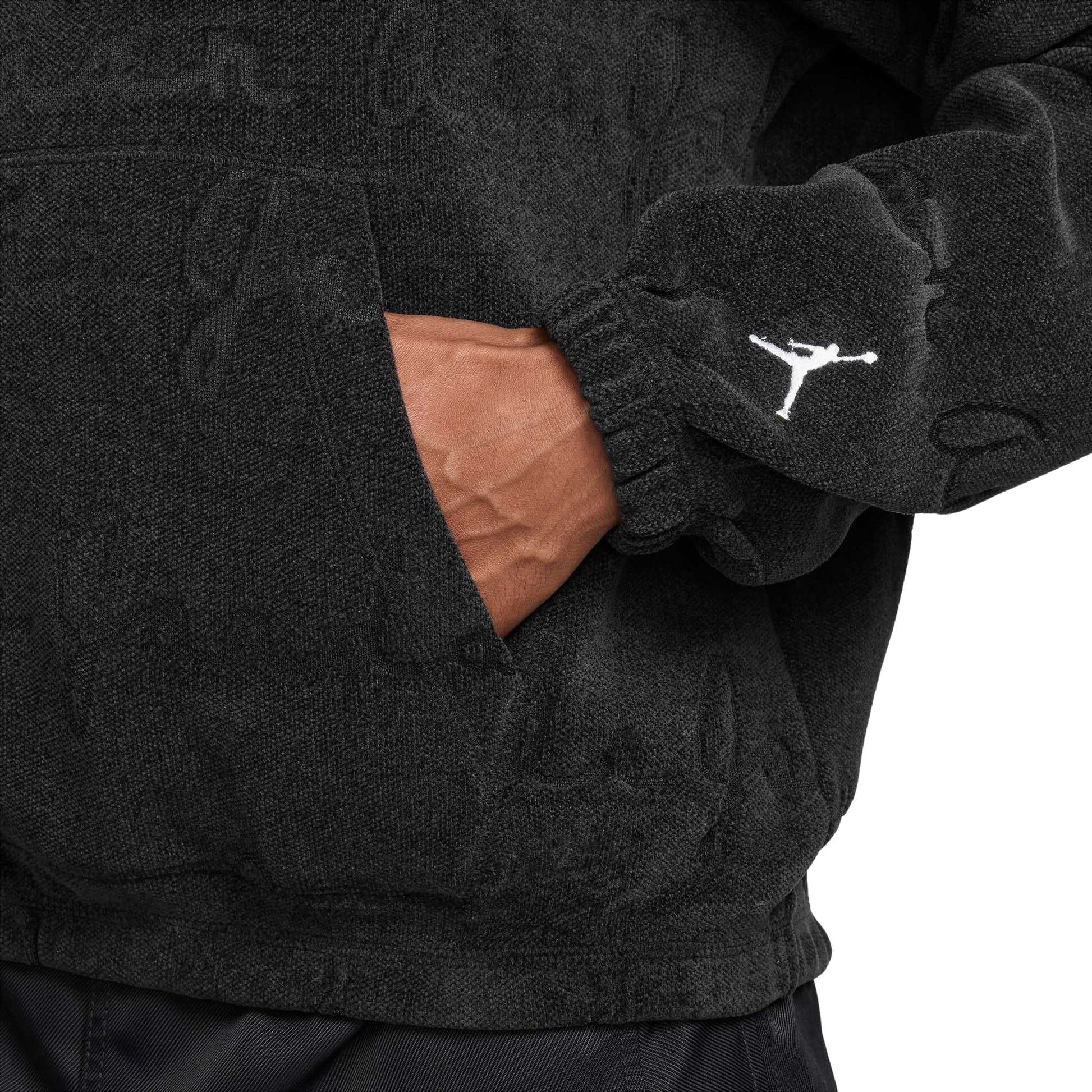 Air Jordan Flight Jacquard Pullover Hoodie 'Black' IF1837-010