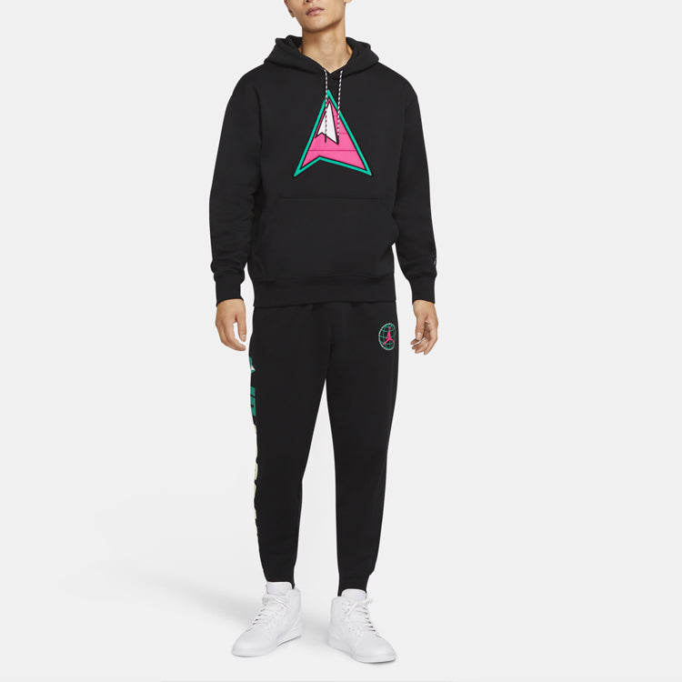 Air Jordan Winter Utility Fleece Casual Hooded Sweater For Men Black CT3490-010