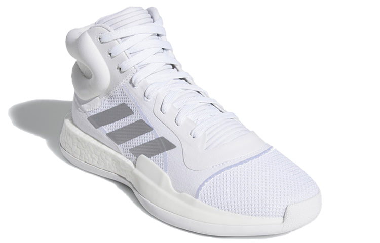 adidas Marquee Boost Vintage basketball shoes 'Silver White' EF9817