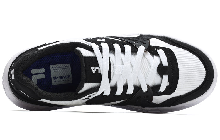 (WMNS) FILA FUSION Bank Skate Shoes 'Black White' T12W242205FBW