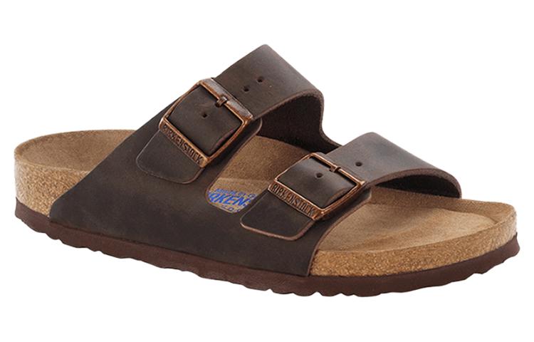 Birkenstock Arizona Soft Footbed Oiled Leather Narrow Fit 'Habana' 0452763