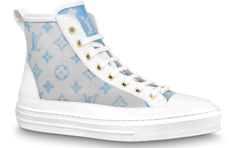 (WMNS) LOUIS VUITTON Stellar Ankles Sneakers 'Grey Blue White' 1A8NJL