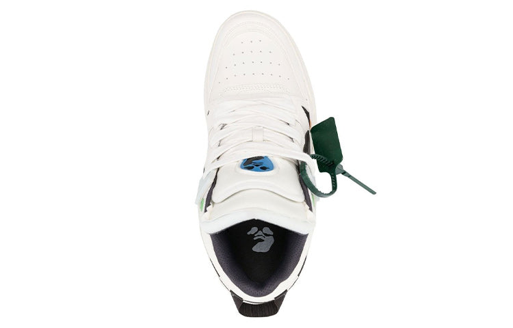 Off-White Sponge Mid-Top Sneakers 'White Black' OMIA234F22LEA0010110