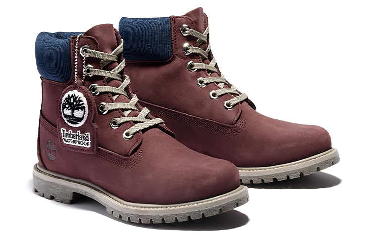 (WMNS) Timberland Premium 6 Inch Waterproof Boots 'Burgundy Nubuck' A2MCNC60