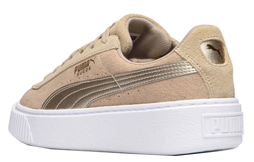 (WMNS) PUMA Suede Platform Safari Khaki 364594-01