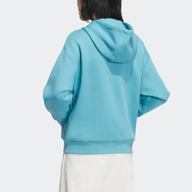 (WMNS) adidas Neo Solid Color Hoodie 'Teal' IK3425