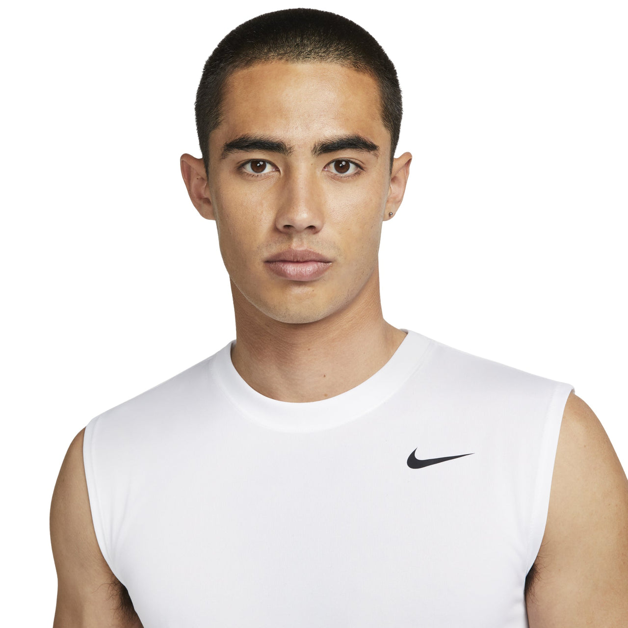 Nike Dri-FIT Legend Sleeveless T-Shirt 'White Black' DX0992-100