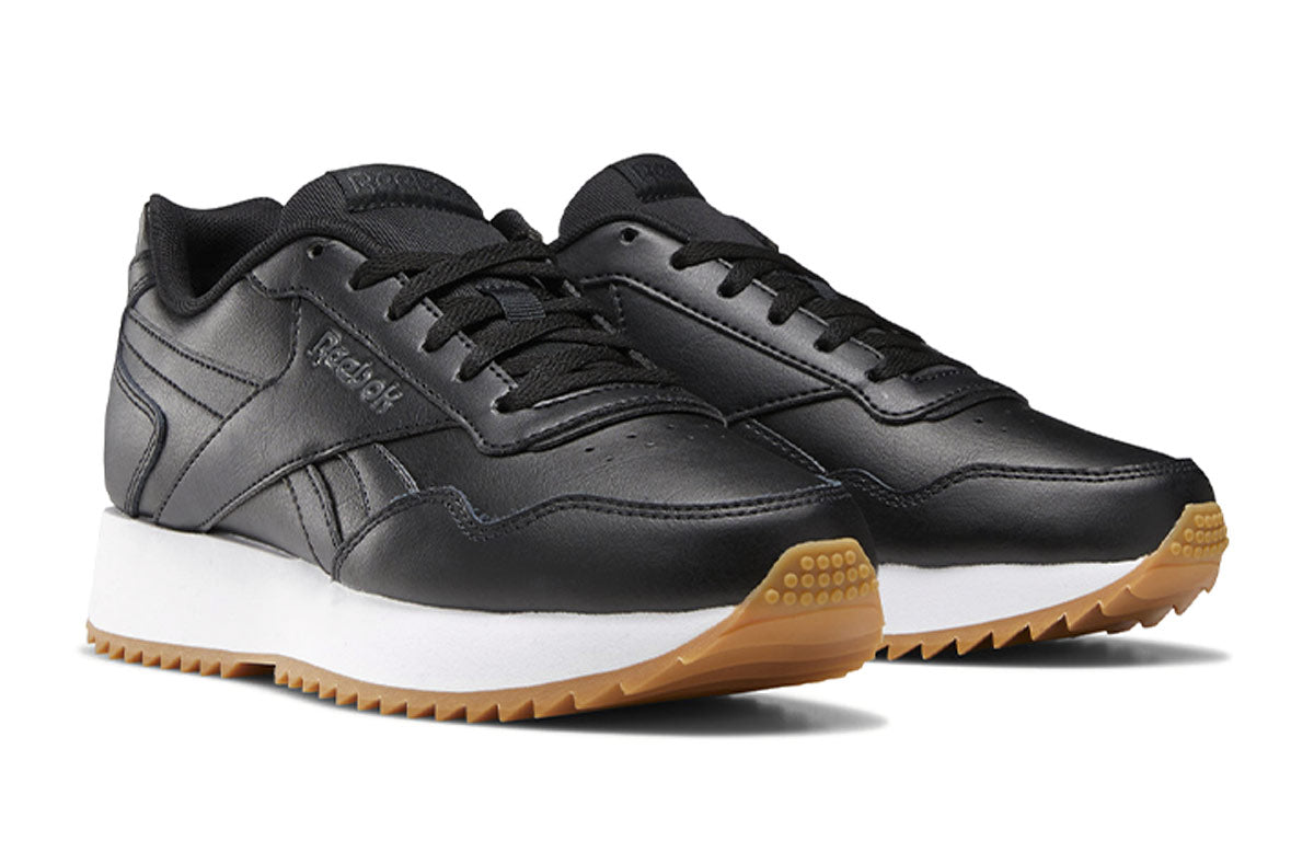 (WMNS) Reebok Royal Glide Ripple Double 'Black White' DV6674