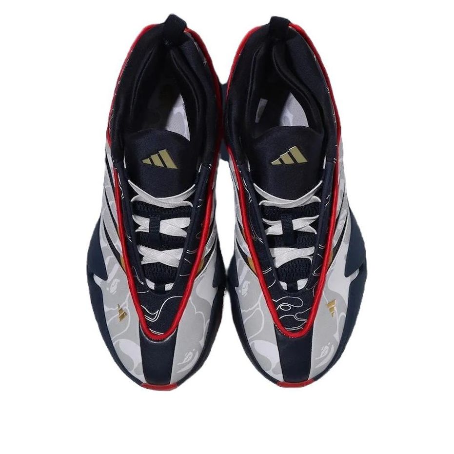 adidas x BAPE Dame 9 'Footwear White Core Black Gold Metallic' IH0787