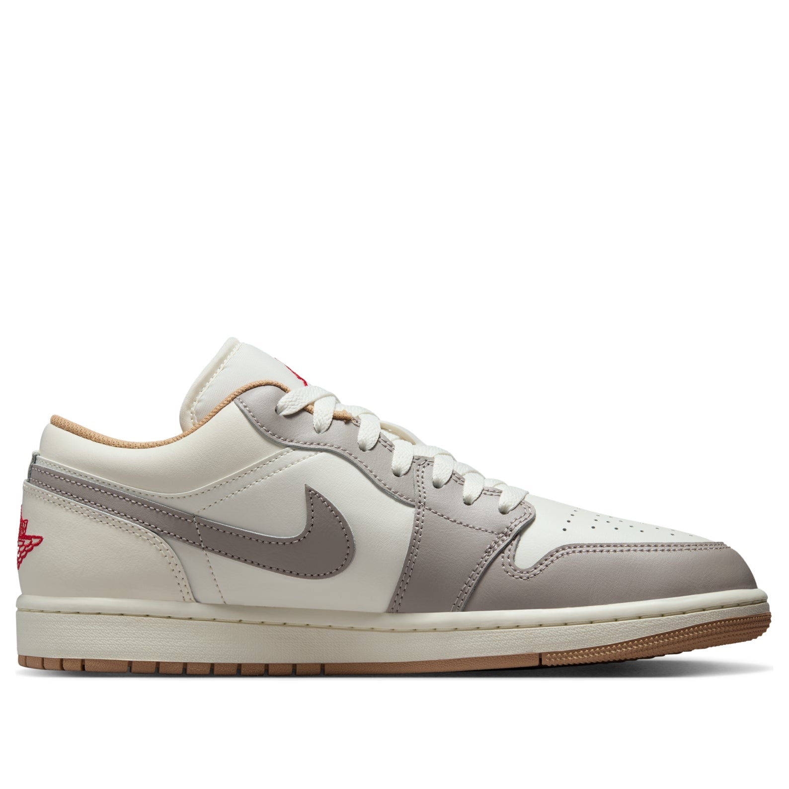Air Jordan 1 Low 'Sail Fire Red College Grey' 553558-169