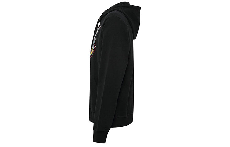 KENZO Red Embroidered Tiger Head Hoodie 'Black' F965SW4154XA-99