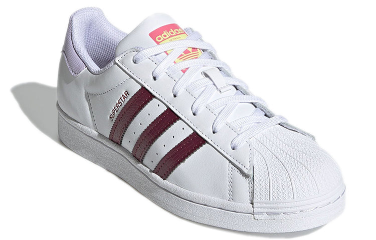 (WMNS) adidas Superstar 'White Victory Crimson' H04016