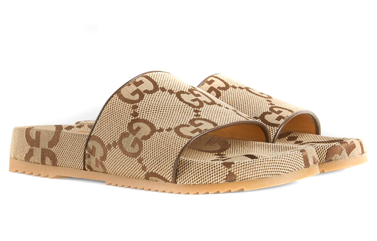 Gucci GG Canvas Slide Sandal 'Camel Monogram' 624695-UKOD0-2673