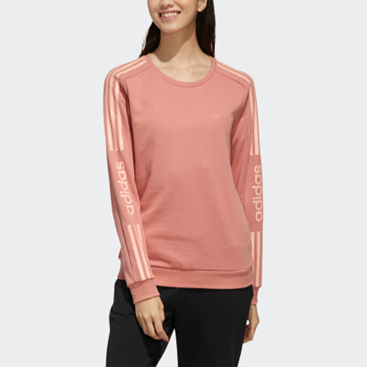 (WMNS) adidas neo Round-neck Sweatshirt Pink EI4683