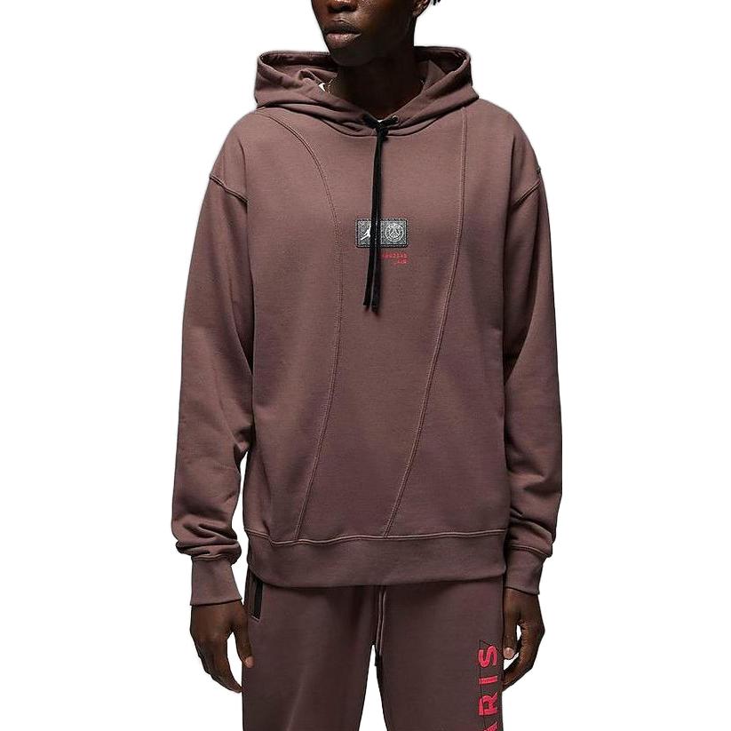Air Jordan x Paris Saint-Germain Pullover Hoodie 'Plum Eclipse Bright Crimson' DM3096-291