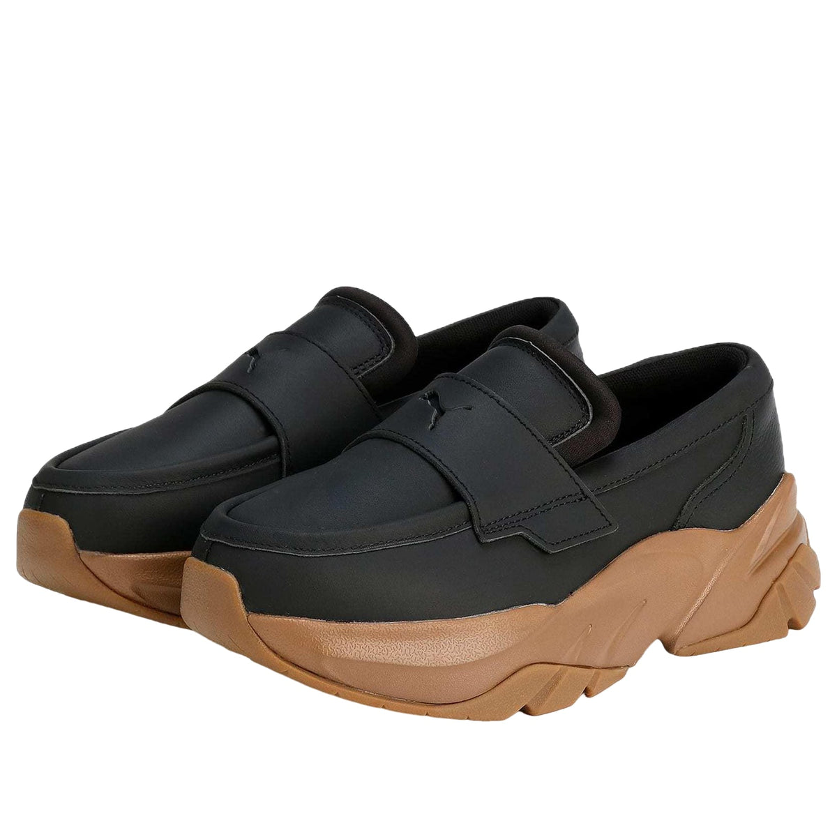 (WMNS) PUMA Loafers 'Black Gum' 397730-03