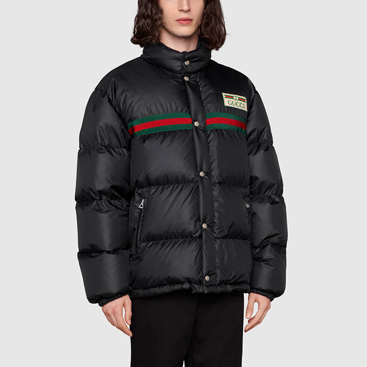 GUCCI Fw21 Water repellent down jacket 'Black' 666560-Z8AQX-1043