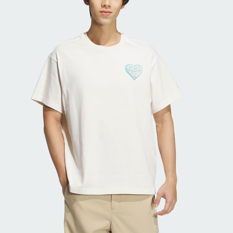 adidas originals V-Day Short Sleeve T-Shirt (Gender Neutral) Asia Sizing 'White' JE3469