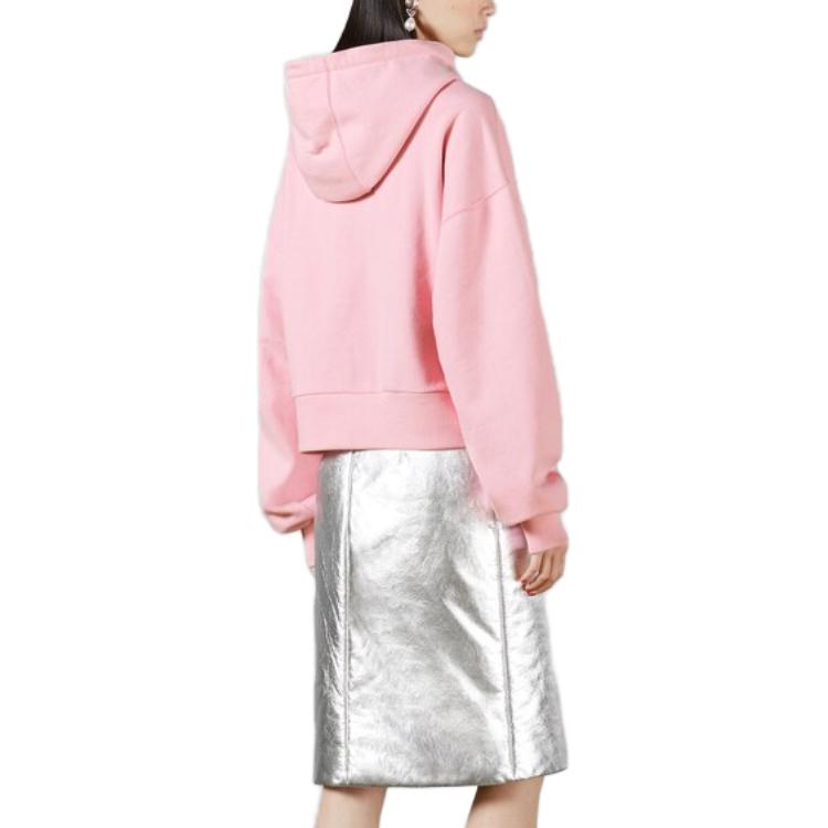 (WMNS) Gucci Cotton Hooded Sweatshirt With Embroidery 'Pink' 765384-XJF0S-5358
