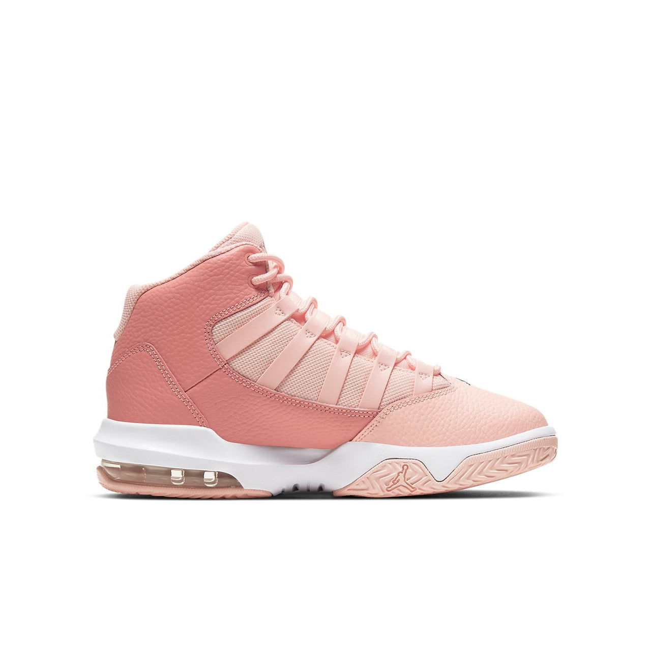 (GS) حذاء Air Jordan Max Aura أبيض/وردي AQ9249-600