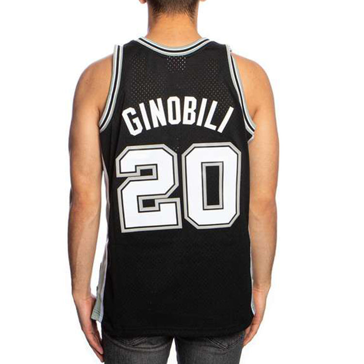 Mitchell & Ness NBA Swingman Jersey 'San Antonio Spurs -Manu Ginobili 2002-03' SMJYAC18102-SASBLCK02MGN