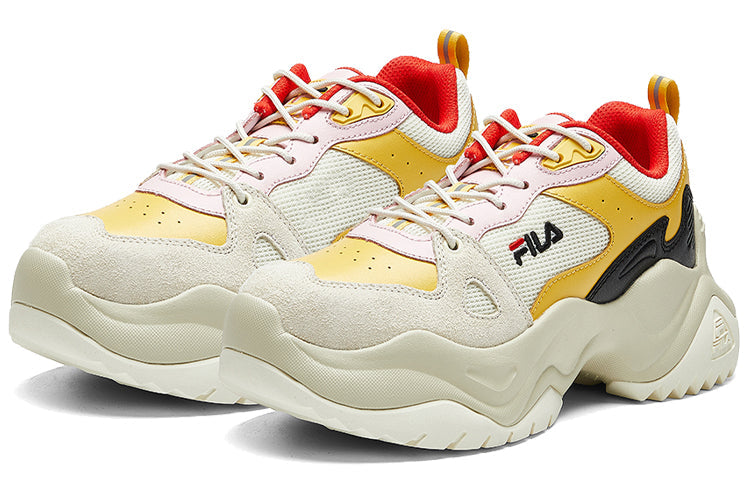 (WMNS) FILA Pose wedge trainer Yellow/white/black F12W014103FVM