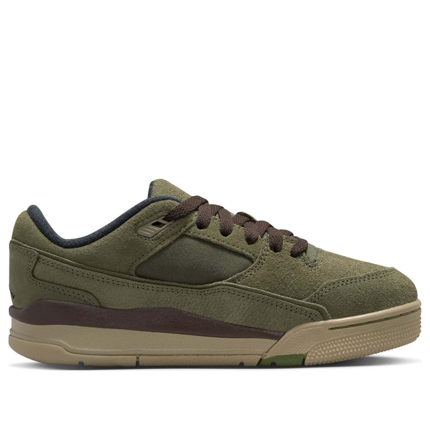 (GS)  Air Jordan Flight Court 'Medium Olive Baroque Brown' HF3333-202