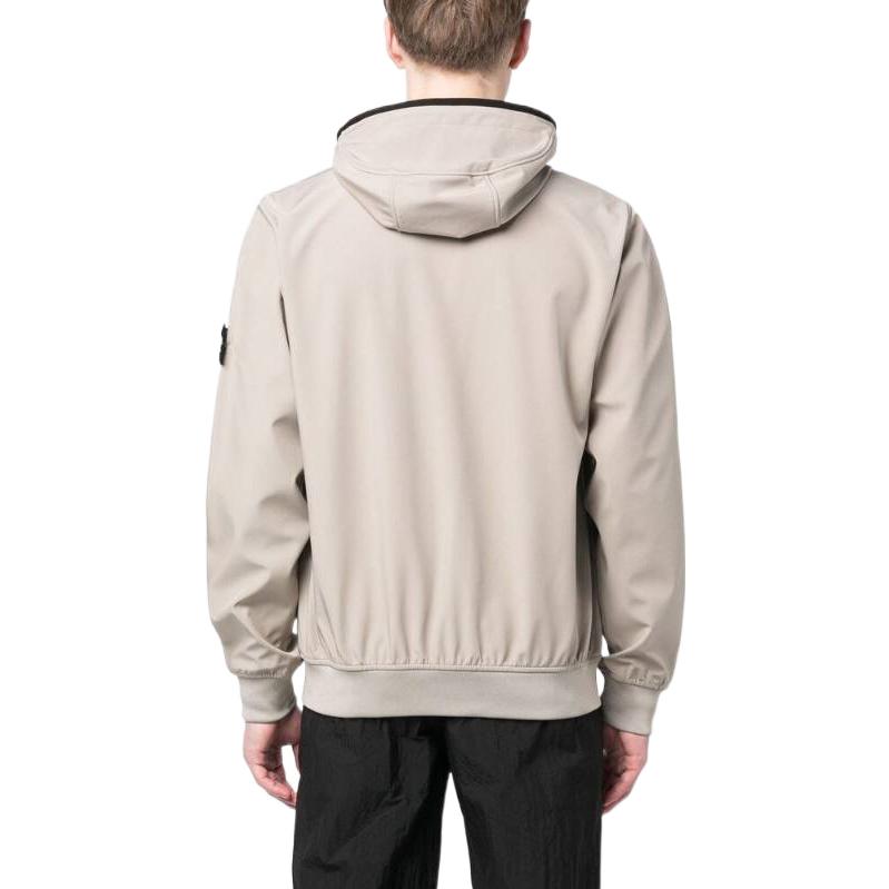 STONE ISLAND Light Soft Shell-R Hooded Jacket 'Dove Grey' 781540927-V0092
