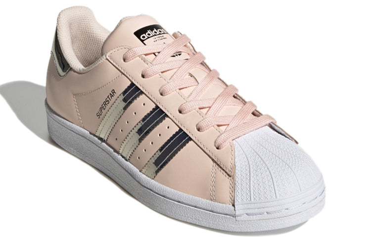 (WMNS) adidas Superstar 'Metallic 3 Stripes - Pink Tint' FW5014