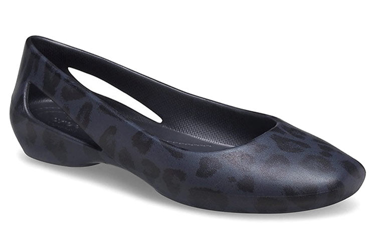 (WMNS) Crocs Sports Sandals Deep Blue Leopard print 206210-90L