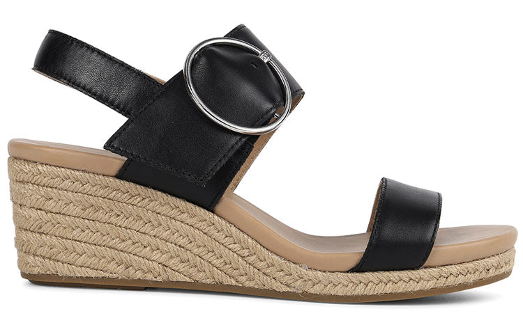 (WMNS) UGG Navee Sandals Black Brown 1117347-BLLE