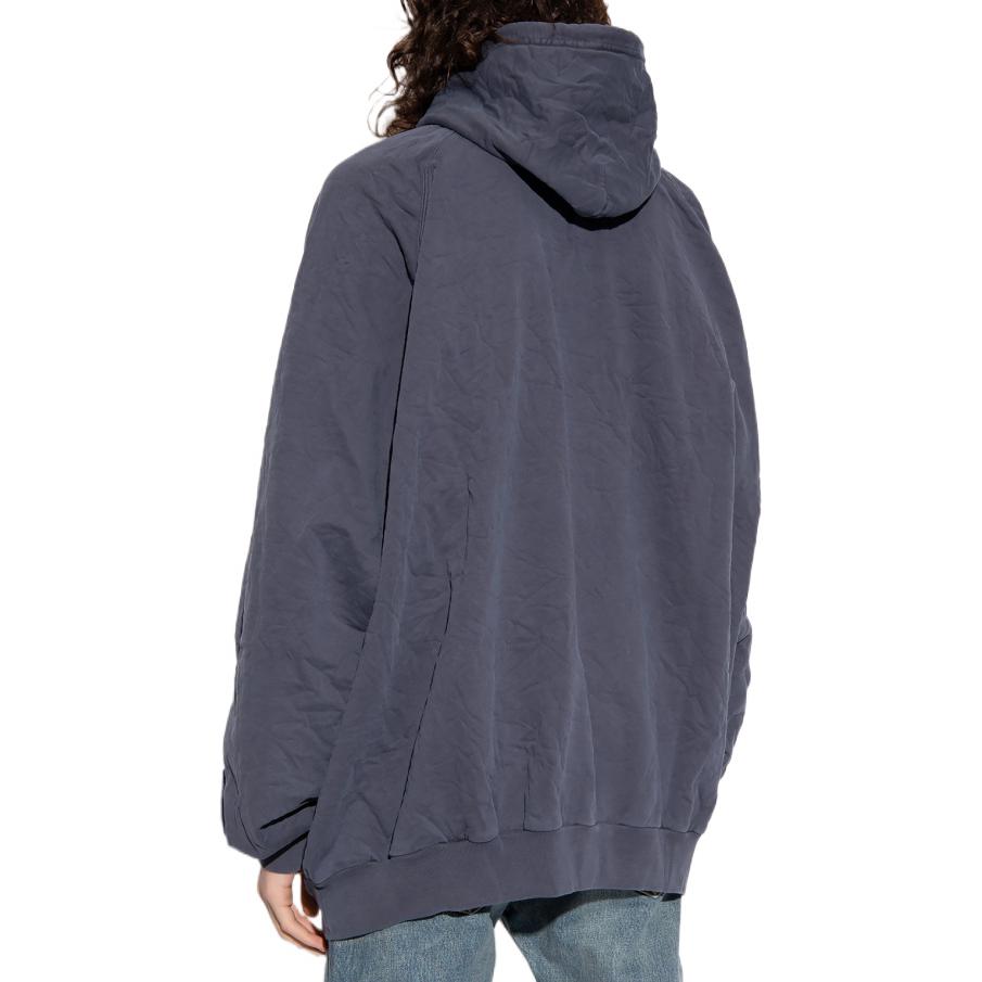 Balenciaga Est. 1917 College Logo Print Hoodie 'Navy' 697879TMV964140