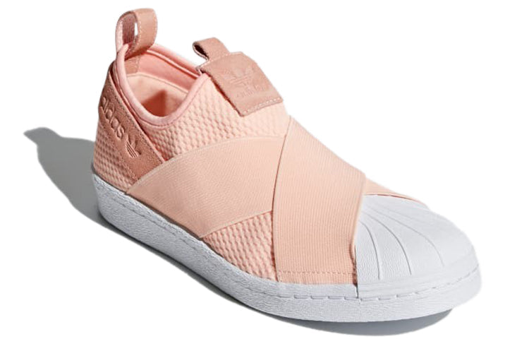 (WMNS) adidas originals Superstar Slip-on Shoes Pink/White AQ0919