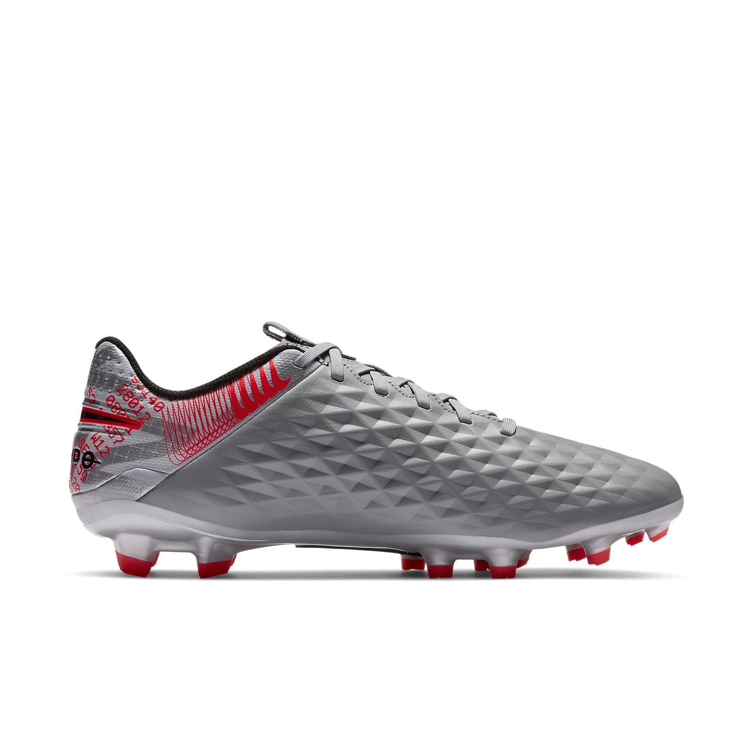 Nike Tiempo Legend 8 Academy MG 'Metallic Grey Crimson' AT5292-906