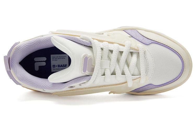 (WMNS) FILA FUSION Lifestyle Basketball Heritage Sneakers 'White Purple' T12W323205FBP