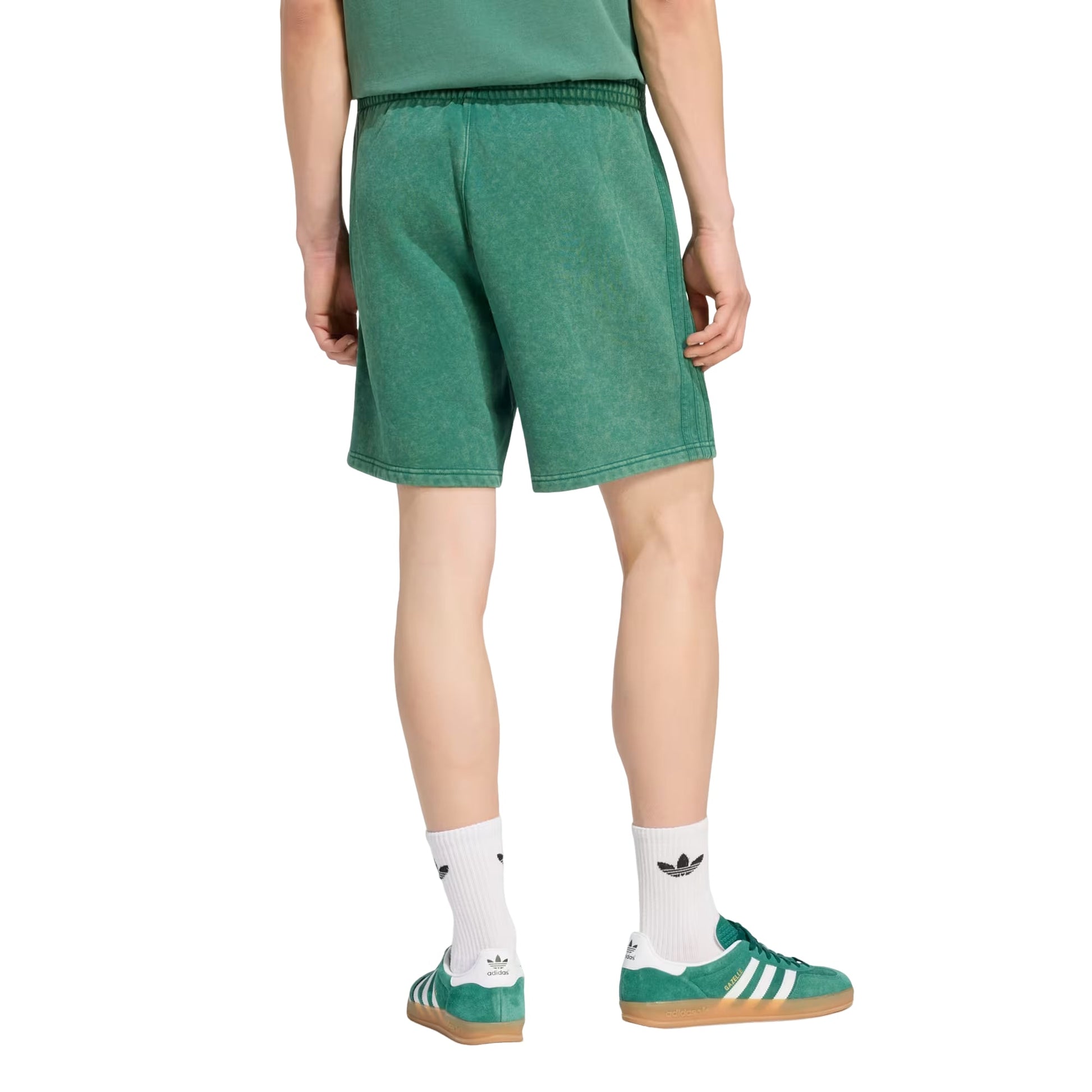 adidas Trefoil Essentials 7-Inch Fleece Shorts Asia Sizing 'Collegiate Green' KZ3834