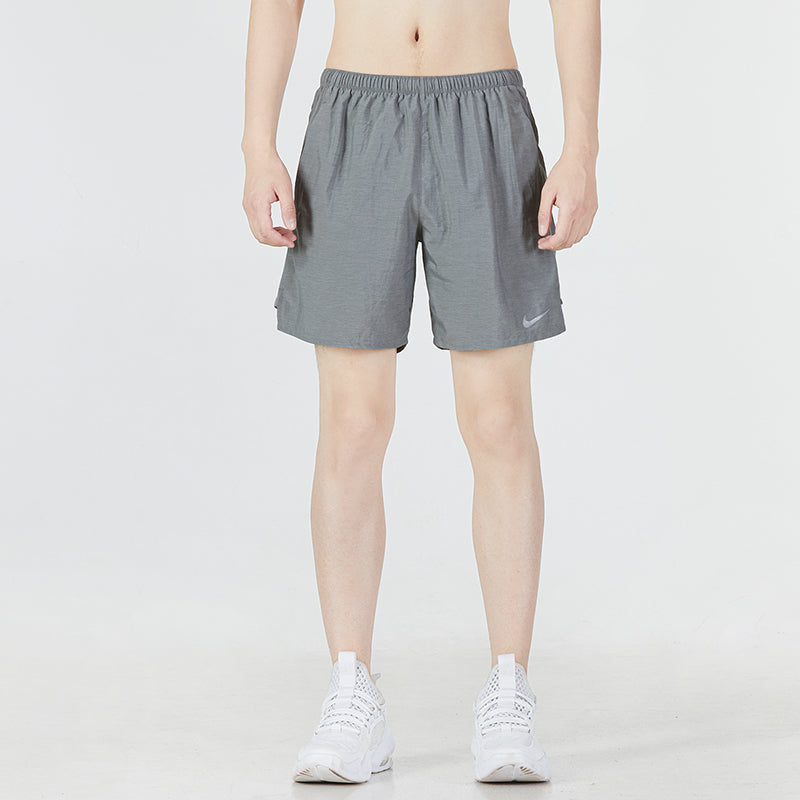 Men's Nike Solid Color Logo Athleisure Casual Sports Woven Shorts Gray CZ9069-084
