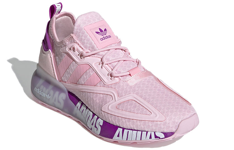 (WMNS) adidas ZX 2K Boost 'Bold Logo Graphic - Pink Ultra Purple' FX7058