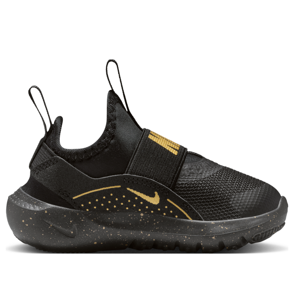 (TD) Nike Flex Runner 4 'Black Metallic Gold' IM6738-001