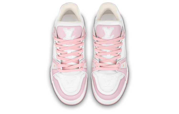 LOUIS VUITTON LV Trainers 'White Pale Pink' 1ABOEE